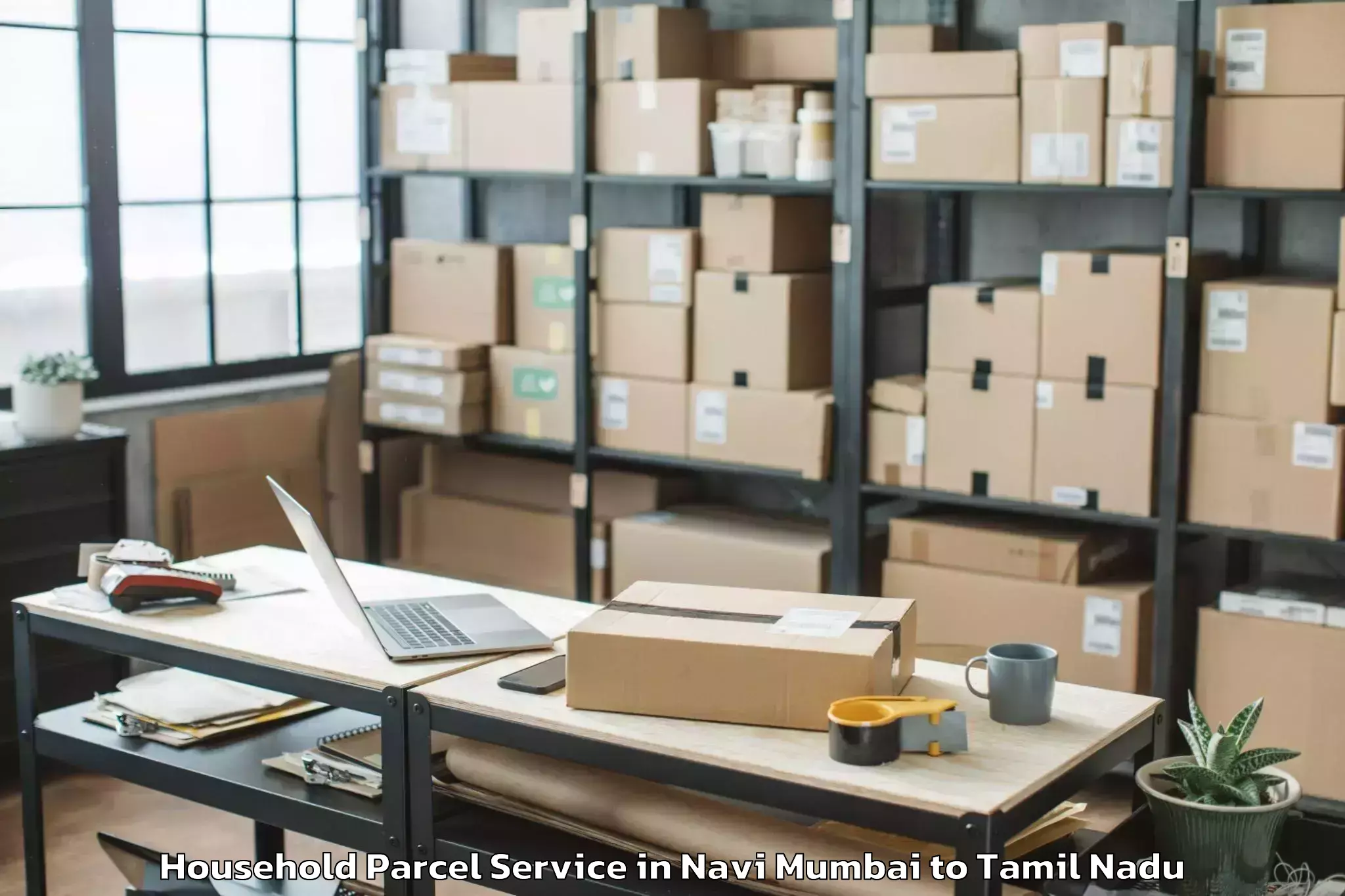 Leading Navi Mumbai to Thanjavur Airport Tjv Household Parcel Provider